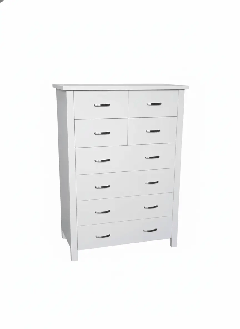 BroDeals Tallboy Patty 8 Drawers Tallboy - White Patty 8 Drawers Tallboy - White