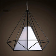 Pendant Hanging Light Lampshade Metal Diamond Black by salelink.co.nz
