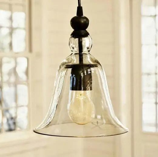 Glass Bell Pendant Hanging Light Lamp Vintage Lamp by salelink.co.nz
