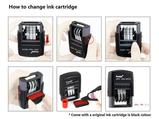 Self-Inking 1-Line Date Stamp - 20X3.8MM by dealonline.co.nz