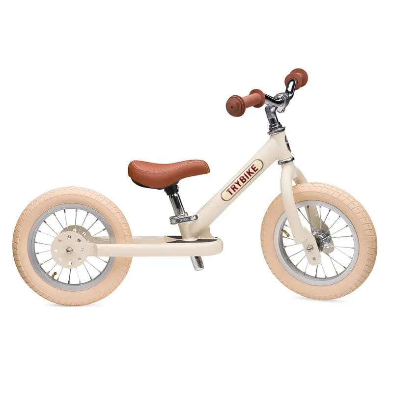 Cream Vintage Balance Bike & Trike – Trybike Steel | Balance Bike NZ by Curious Moonbeam