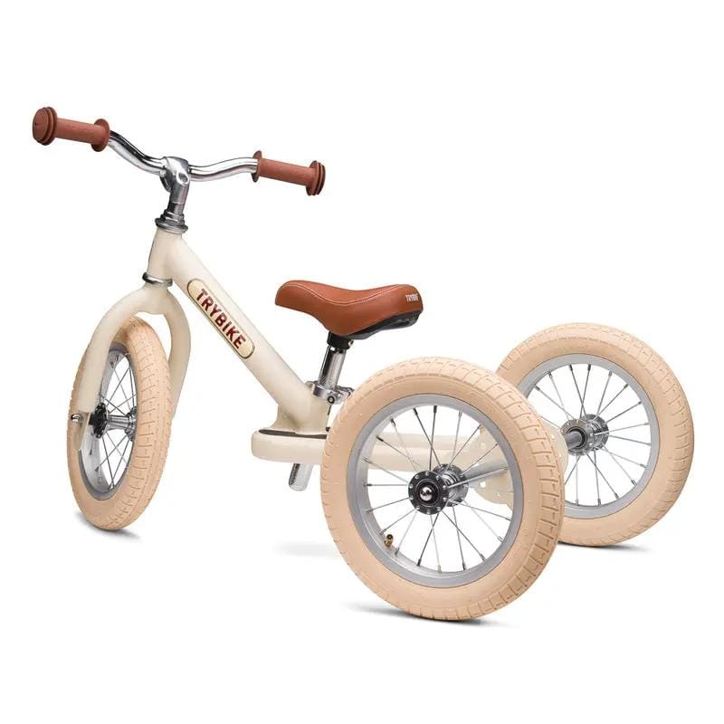 Cream Vintage Balance Bike & Trike – Trybike Steel | Balance Bike NZ by Curious Moonbeam