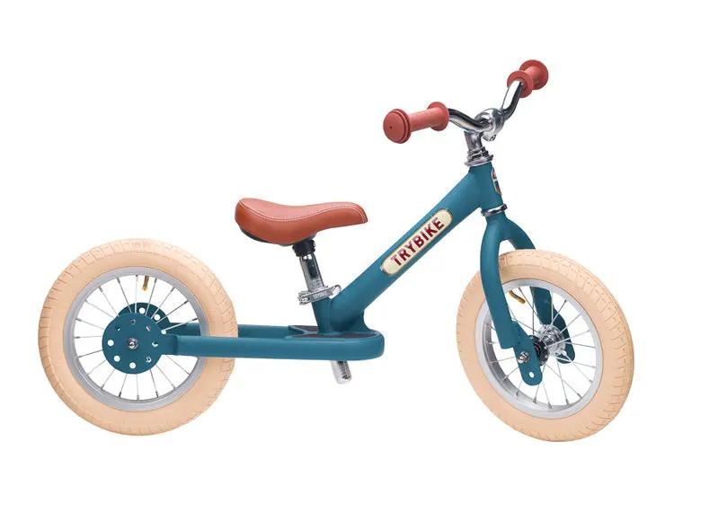 Blue Vintage Balance Bike & Trike – Trybike | Balance Bike NZ by Curious Moonbeam