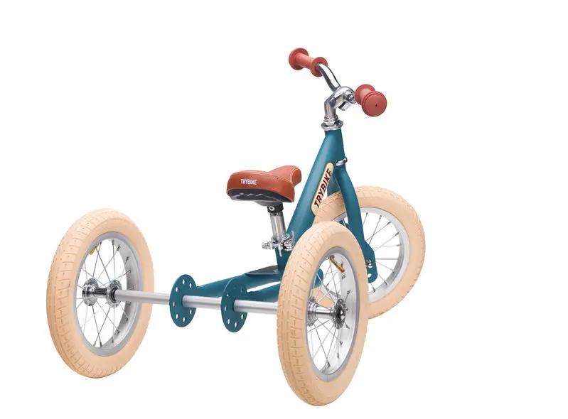 Blue Vintage Balance Bike & Trike – Trybike | Balance Bike NZ by Curious Moonbeam