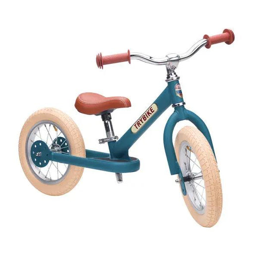 Blue Vintage Balance Bike & Trike – Trybike | Balance Bike NZ by Curious Moonbeam