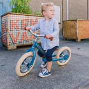 Blue Vintage Balance Bike & Trike – Trybike | Balance Bike NZ by Curious Moonbeam