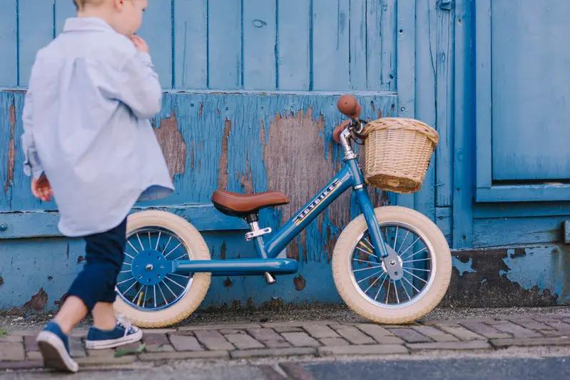 Blue Vintage Balance Bike & Trike – Trybike | Balance Bike NZ by Curious Moonbeam