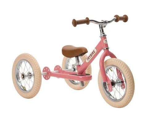 Pink Vintage Balance Bike & Trike – Trybike Steel | Balance Bike NZ by Curious Moonbeam