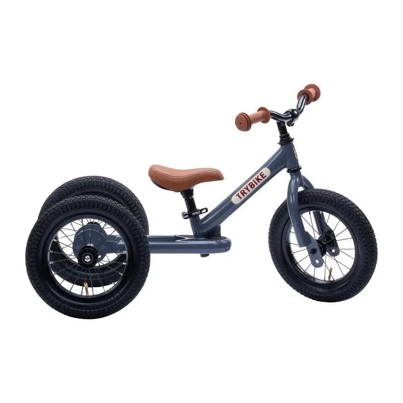 Grey Vintage Balance Bike & Trike – Trybike | Balance Bike NZ by Curious Moonbeam
