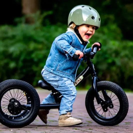 Black Balance Bike & Trike – Trybike | Balance Bike NZ by Curious Moonbeam