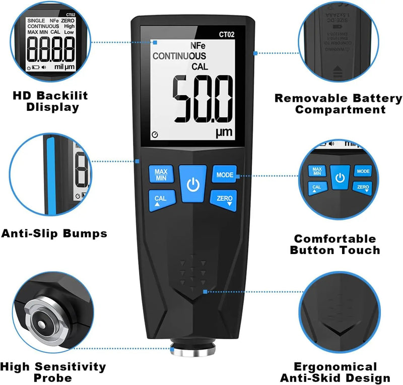 Automotive Coating Thickness Gauge Tester by salelink.co.nz