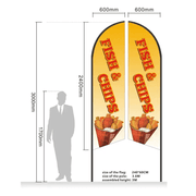 dealonline.co.nz dealonline.co.nz Fish & Chips Double sided print Flag ONLY Fish & Chips Double sided print Flag ONLY