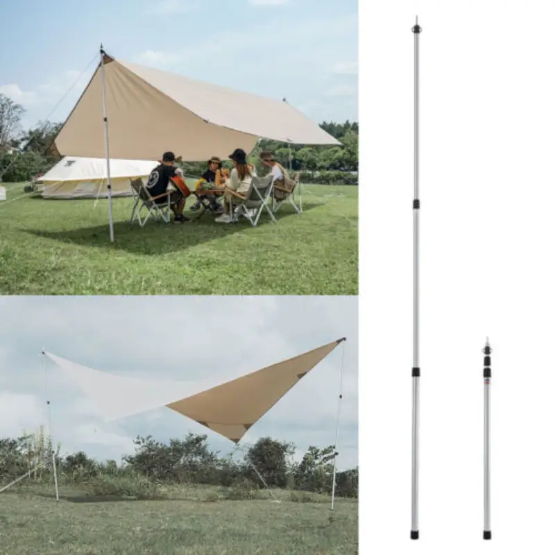 2PCS Camping Tarp Poles by salelink.co.nz