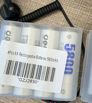4Pcs AA Rechargeable Batteries 5800mAh by salelink.co.nz