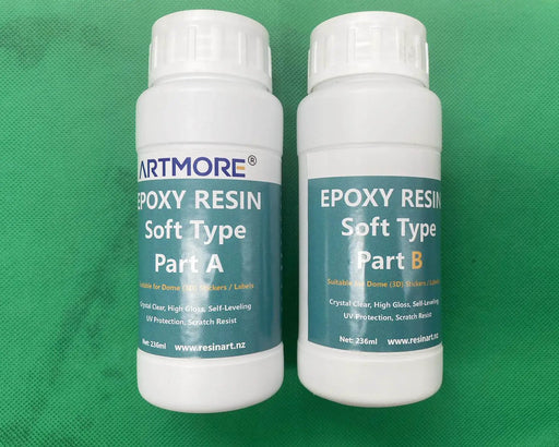 Crystal Clear Art Epoxy Resin - 1: 1 by Volume 472ml Kit - Soft Type by Resin Art NZ