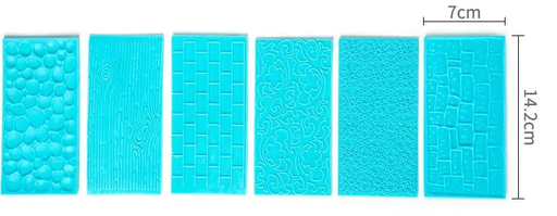 Textured Mat for Clay - Clay Tools 6pcs/set by Resin Art NZ
