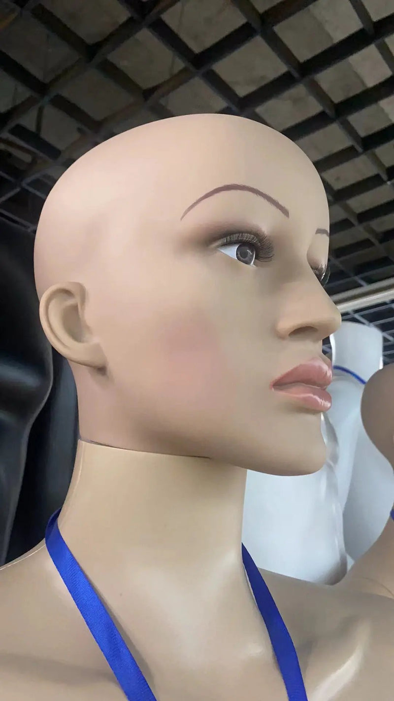 Plus Size 180CM Realistic Female Mannequin Metal Stand Base Makeup Detachable Body Parts by dealonline.co.nz
