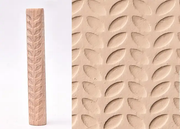 Textured Roller for Clay Pottery - Wood Embossed Rod Clay Pottery Sculpture Tools by Resin Art NZ