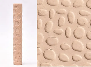 Textured Roller for Clay Pottery - Wood Embossed Rod Clay Pottery Sculpture Tools by Resin Art NZ
