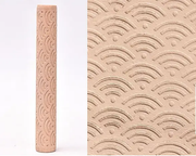 Textured Roller for Clay Pottery - Wood Embossed Rod Clay Pottery Sculpture Tools by Resin Art NZ