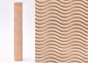 Textured Roller for Clay Pottery - Wood Embossed Rod Clay Pottery Sculpture Tools by Resin Art NZ