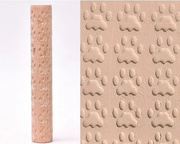 Textured Roller for Clay Pottery - Wood Embossed Rod Clay Pottery Sculpture Tools by Resin Art NZ