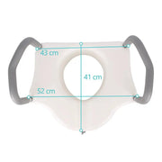 2 in 1 Raised Toilet Seat with Removable Padded Arms, Standard Seat by salelink.co.nz