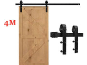 4M Sliding Barn Door Hardware Kit by salelink.co.nz