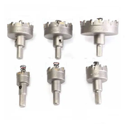 6Pcs Set HSS Hole Saw Cutter Carbide Drill Bits by salelink.co.nz