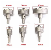 6Pcs Set HSS Hole Saw Cutter Carbide Drill Bits by salelink.co.nz