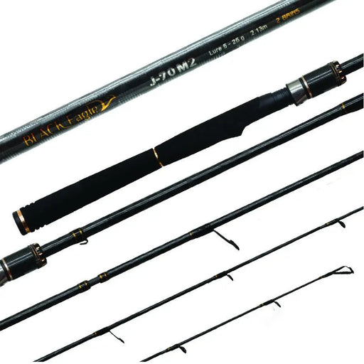 Tica Black Eagle Spin 7′ 4pc 5-25gm Rod by Tica