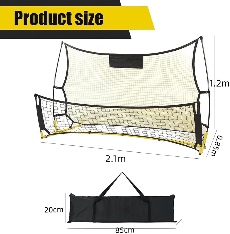 Rebounder Football Goal Nets 210x120x85cm by salelink.co.nz