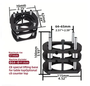 Router Lift Router Table Insert Plate Lift Base for 64-65mm Diameter Motors by salelink.co.nz