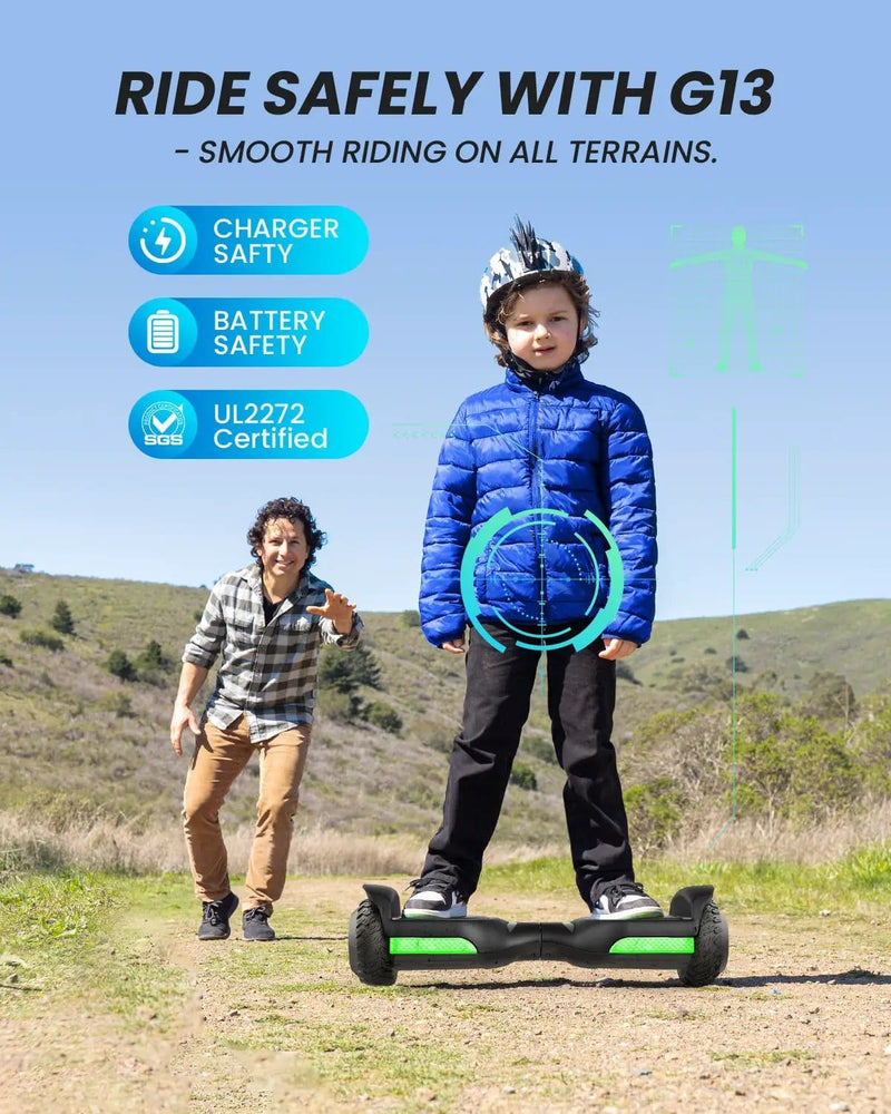 Kiwi eRide Kiwi Hoverboard Gyroor G13 Black Hoverboard Gyroor G13 Black Hoverboard