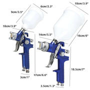 2PCS Paint Spray Gun Kit by salelink.co.nz