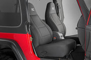 Seat Covers Front and Rear Jeep Wrangler TJ 4WD (1997-2002) by Magwarehouse.com