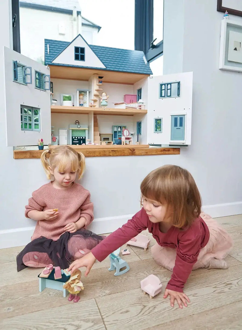 Dovetail Doll House - Tender Leaf Toys | Large Wooden Doll House NZ by Curious Moonbeam