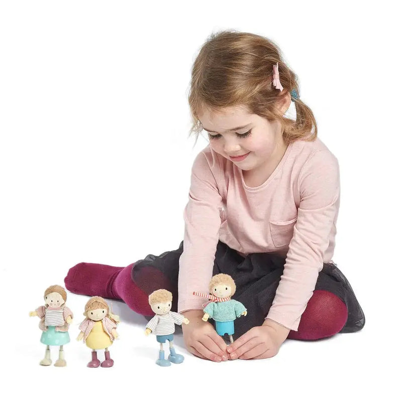 Amy and Rabbit Wooden Doll – Tender Leaf Toys | Wooden Doll NZ by Curious Moonbeam