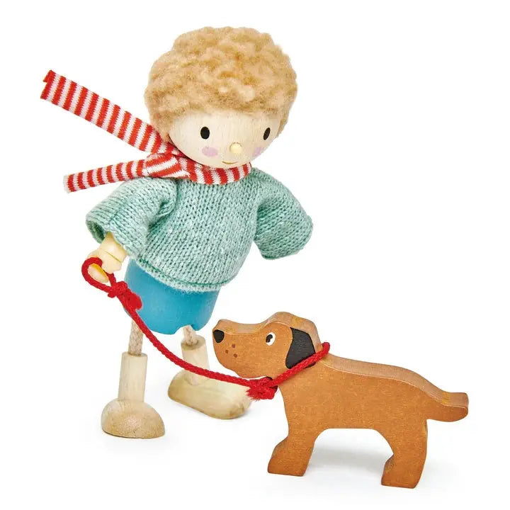 Mr Goodwood & Dog – Tender Leaf Toys | Wooden Doll NZ by Curious Moonbeam