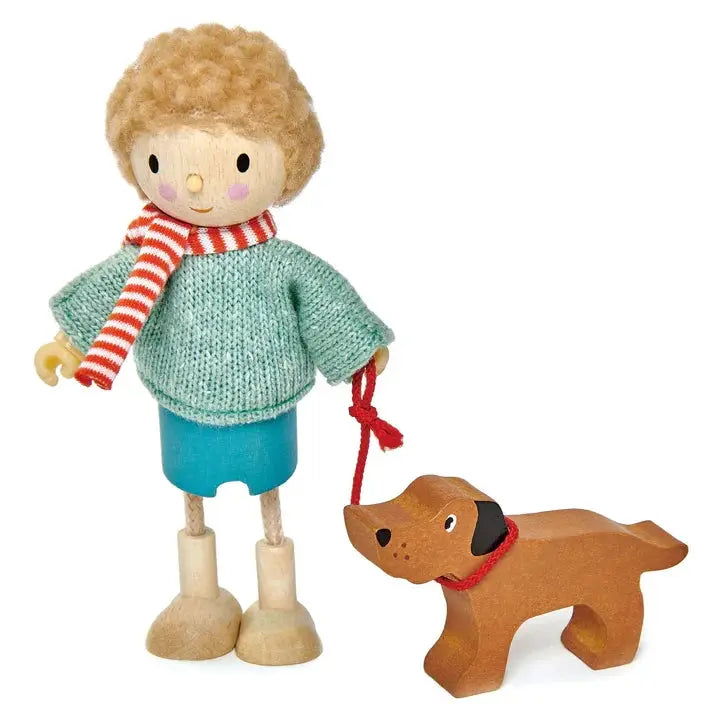 Mr Goodwood & Dog – Tender Leaf Toys | Wooden Doll NZ by Curious Moonbeam