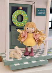 Amy and Rabbit Wooden Doll – Tender Leaf Toys | Wooden Doll NZ by Curious Moonbeam