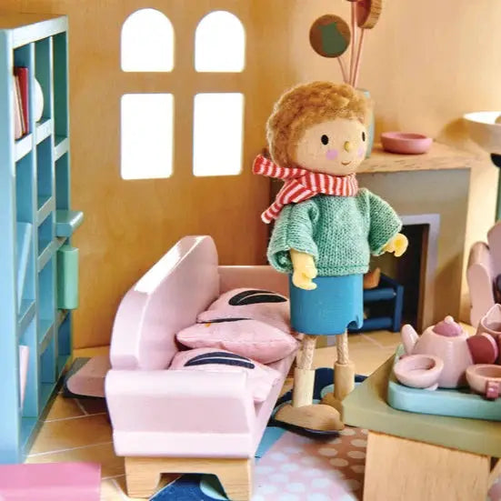 Mr Goodwood & Dog – Tender Leaf Toys | Wooden Doll NZ by Curious Moonbeam