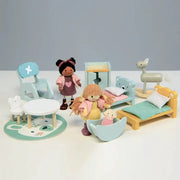 Wooden Doll House Kids Room Furniture Set - Tender Leaf Toys | Doll House Furniture NZ by Curious Moonbeam