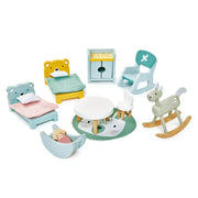 Wooden Doll House Kids Room Furniture Set - Tender Leaf Toys | Doll House Furniture NZ by Curious Moonbeam