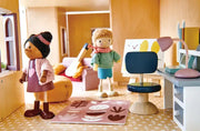 Wooden Dolls House Study Furniture Set - Tender Leaf Toys | Doll House Furniture NZ by Curious Moonbeam