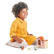 Wooden Chicken Coop Set - Tender Leaf Toys | Doll House Accessory NZ by Curious Moonbeam