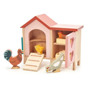 Wooden Chicken Coop Set - Tender Leaf Toys | Doll House Accessory NZ by Curious Moonbeam