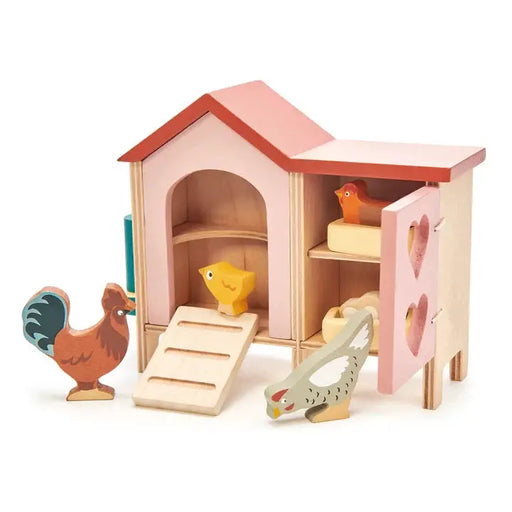 Curious Moonbeam Dolls, Dollhouses & Accessories Wooden Chicken Coop Set - Tender Leaf Toys | Doll House Accessory NZ Wooden Chicken Coop Set - Tender Leaf Toys | Doll House Accessory NZ