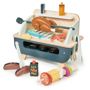 Wooden Barbeque Play Set - Tender Leaf Toys | Pretend Play Toys NZ by Curious Moonbeam