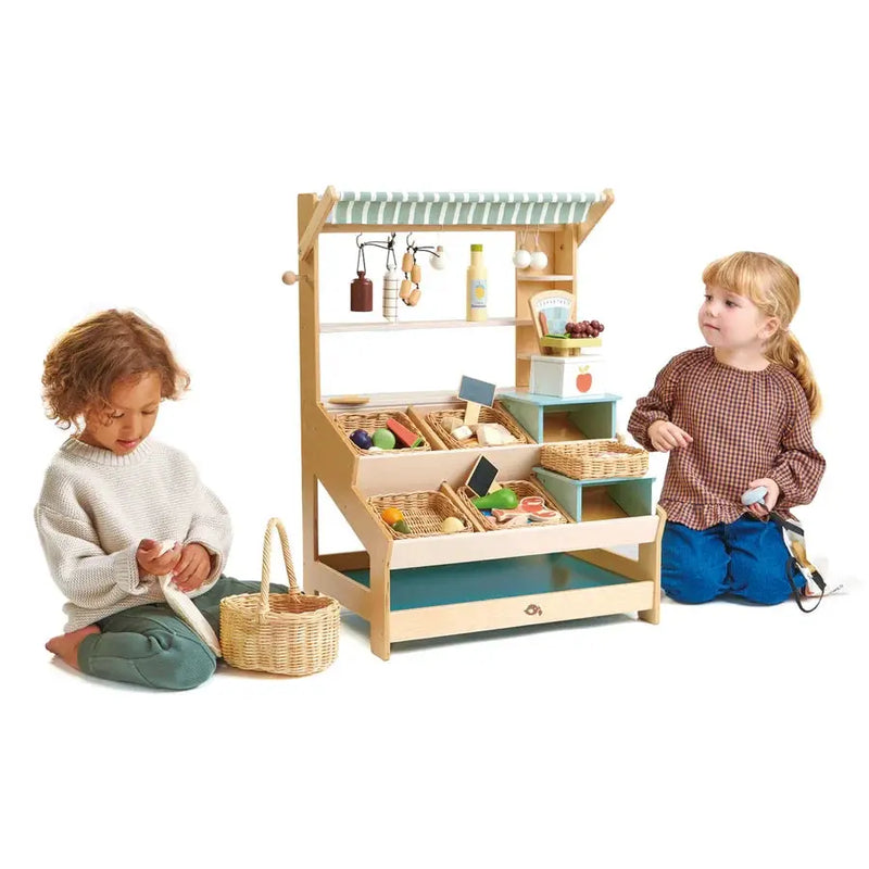 General Store Market Stall - Tender Leaf Toys | Pretend Play Toys by Curious Moonbeam